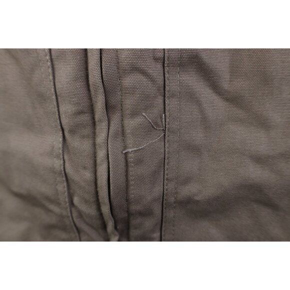 Vintage 90s Military Style Mens Large Faded Blouson Full Zip Jacket Canvas Brown - Picture 4 of 13